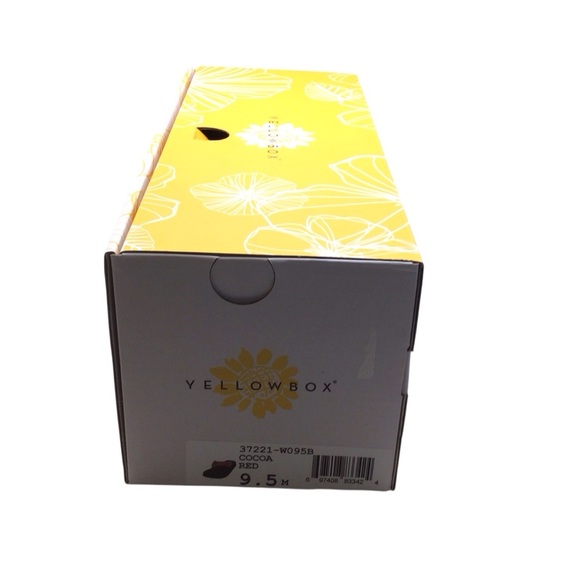 Yellow Box Women’s Cocoa Red Flip Flop Sandal Size 9.5 - Picture 7 of 8